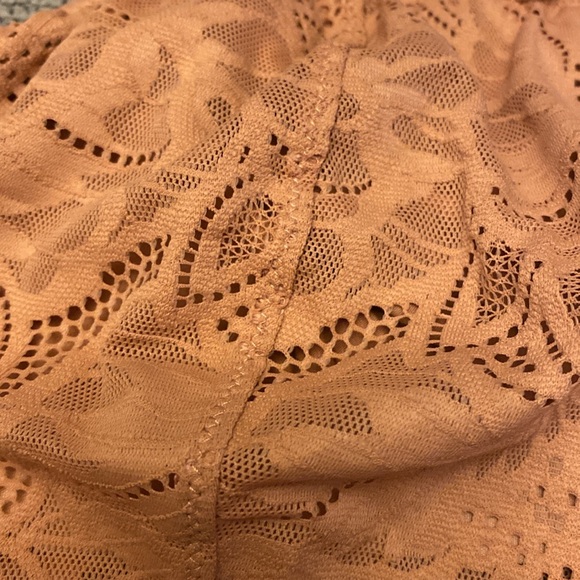 Aerie lace bralette size Large. Peach coral color - Picture 2 of 7